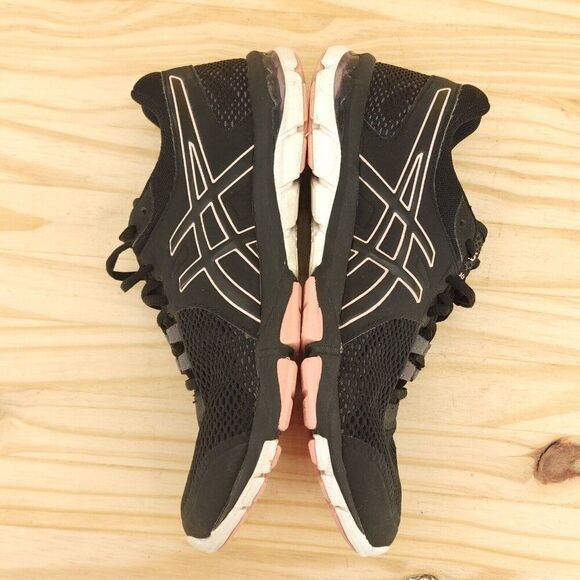 Asics Women's Athletic Shoes Sz 8.5 Black Pink Sneakers Running Walking - Picture 6 of 9